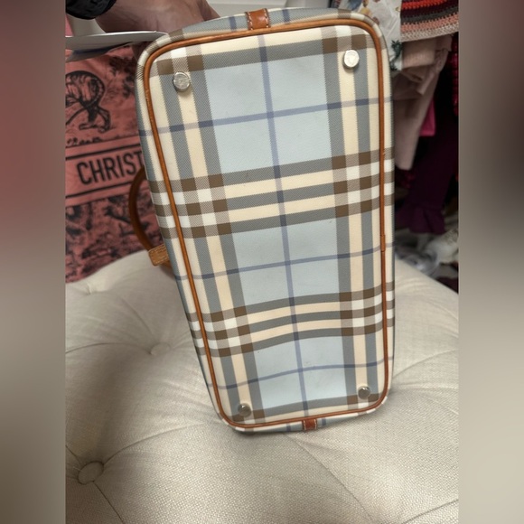 Burberry Eden Nova Check Handle Bag in Blue - Picture 6 of 15